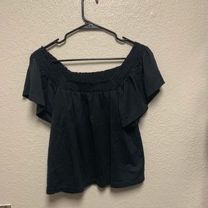 Black JCREW off the shoulder top